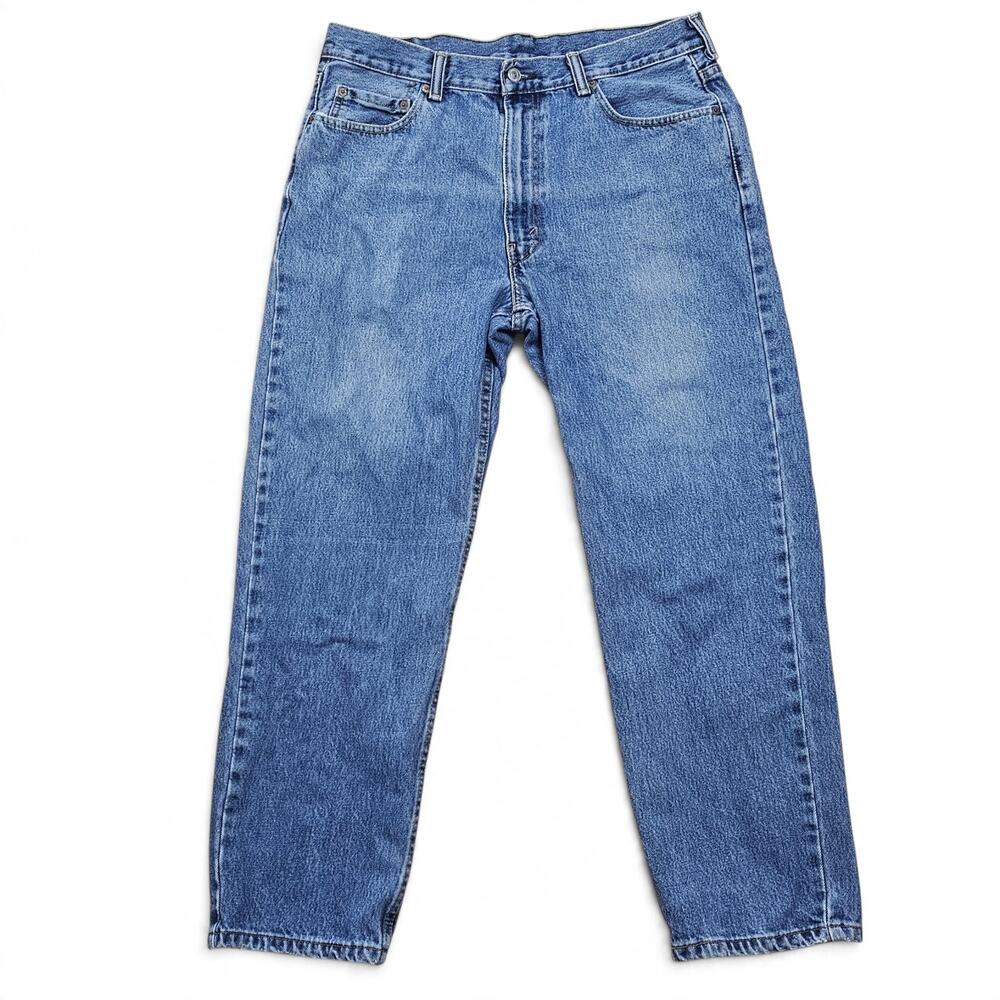 LEVIS 550 Relaxed Fit Jeans Mens 36x30 Mid Wash Denim Straight Leg loose fit